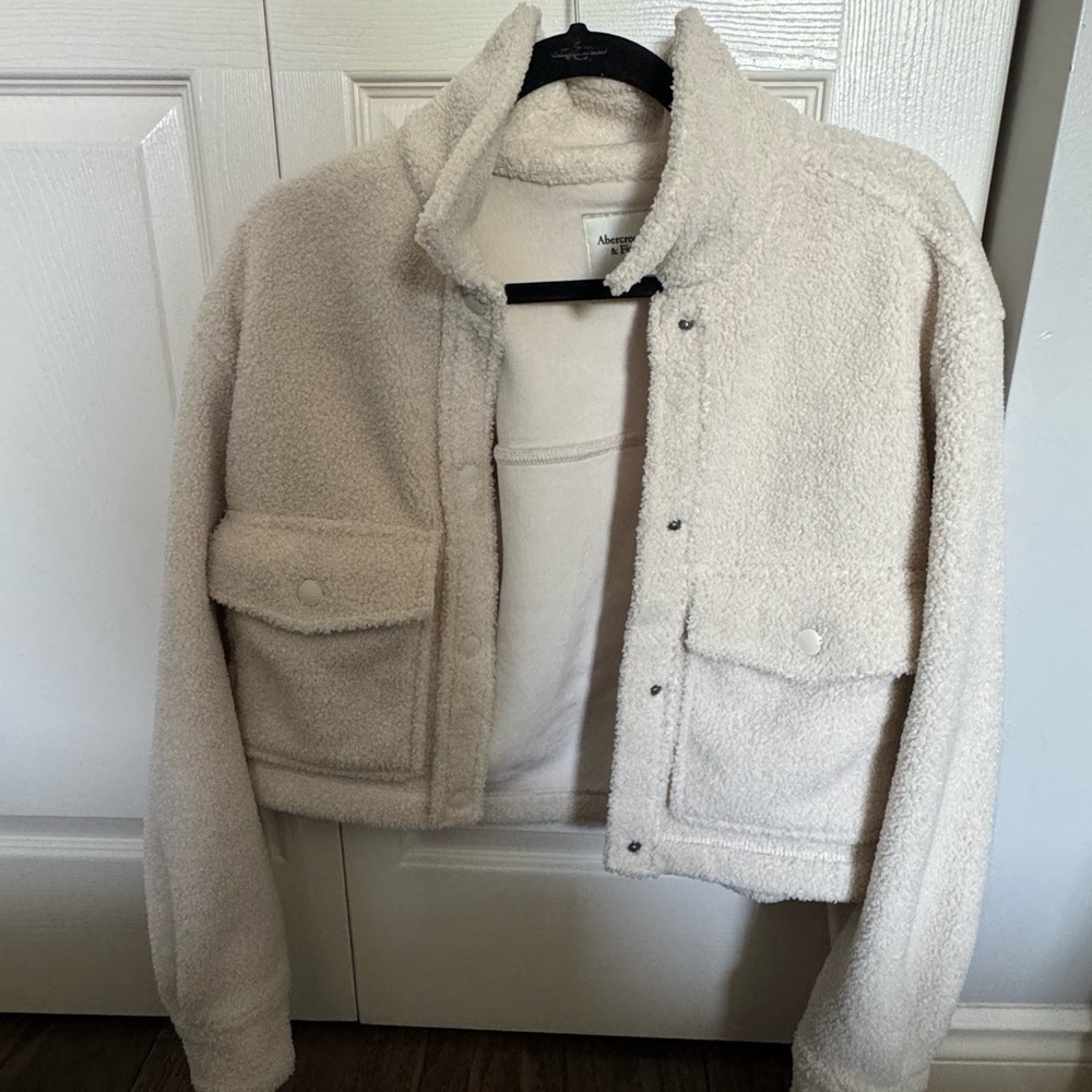 Abercrombie & Fitch Cream Jacket